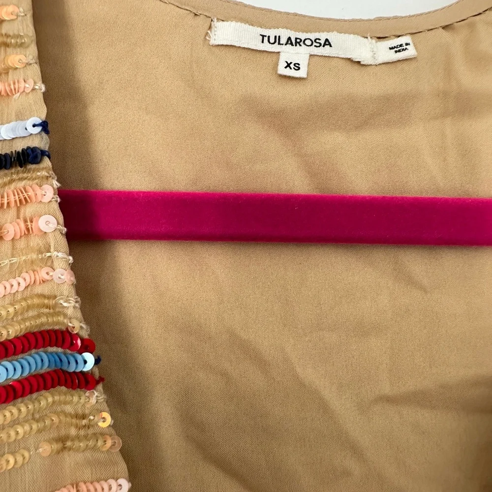 TULAROSA BREE LONG SLEEVE BLOUSE in Blue Multi Stripe - Picture 3 of 5